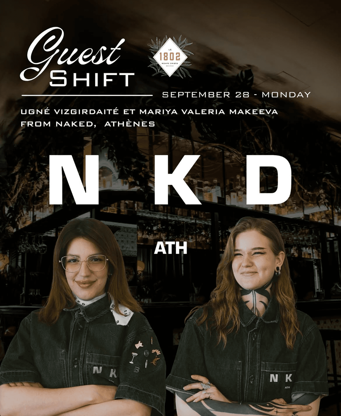 Visuel de l'event Naked x Bar 1802