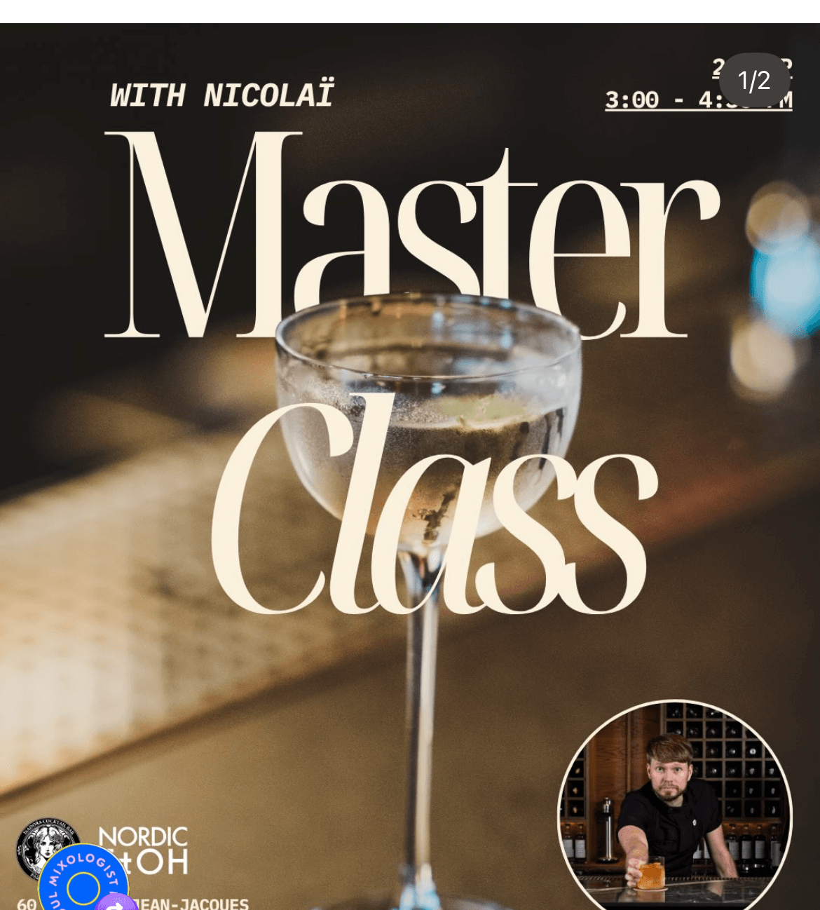 Visuel de l'event Masterclass avec Nicolaï